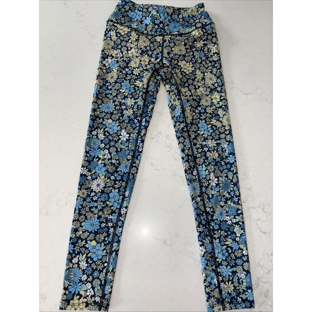 Free People Movement Lose Control‎ Wrap Floral Leggings Women's XS Yoga Running